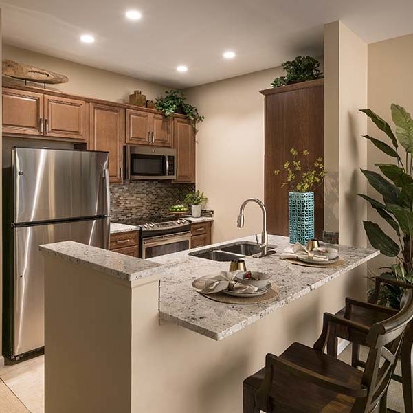 Cedarbrook Senior Living Northville - 17-079-15 Model Suite Kitchen